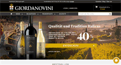 Desktop Screenshot of giordanoweine.at